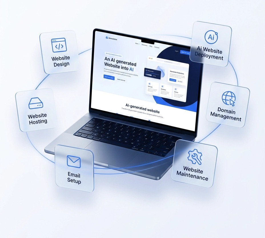 Designer reviewing and refining a website