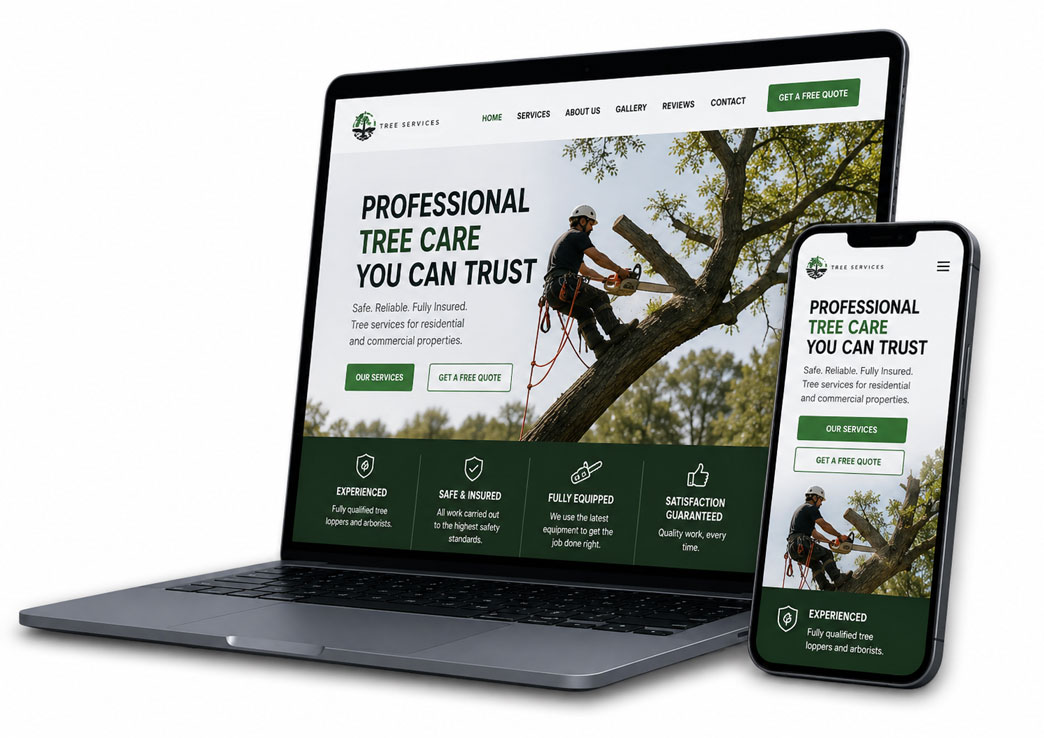 Professional website preview